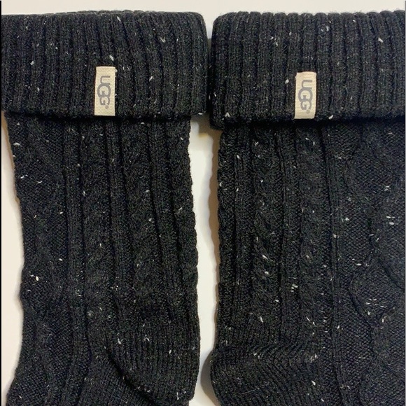 UGG Black Sienna Short Rain Boot Socks - Picture 5 of 8